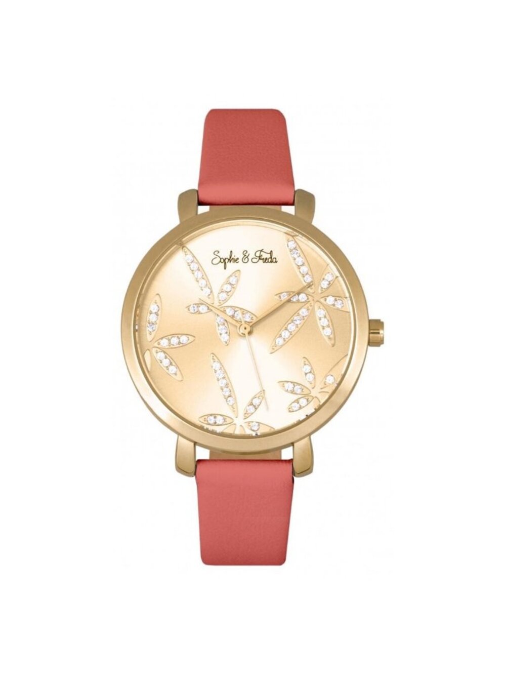 NWT Sophie And Freda Key West Gold Dial Ladies Watch